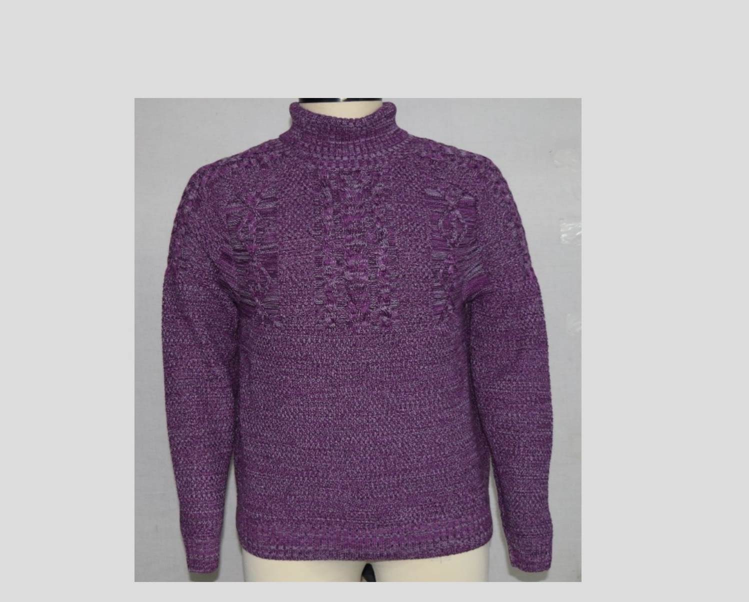 Mens turtle neck long sleeve sweater